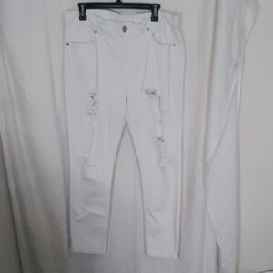VIP JEANS White Distressed Women Jeans 15/16